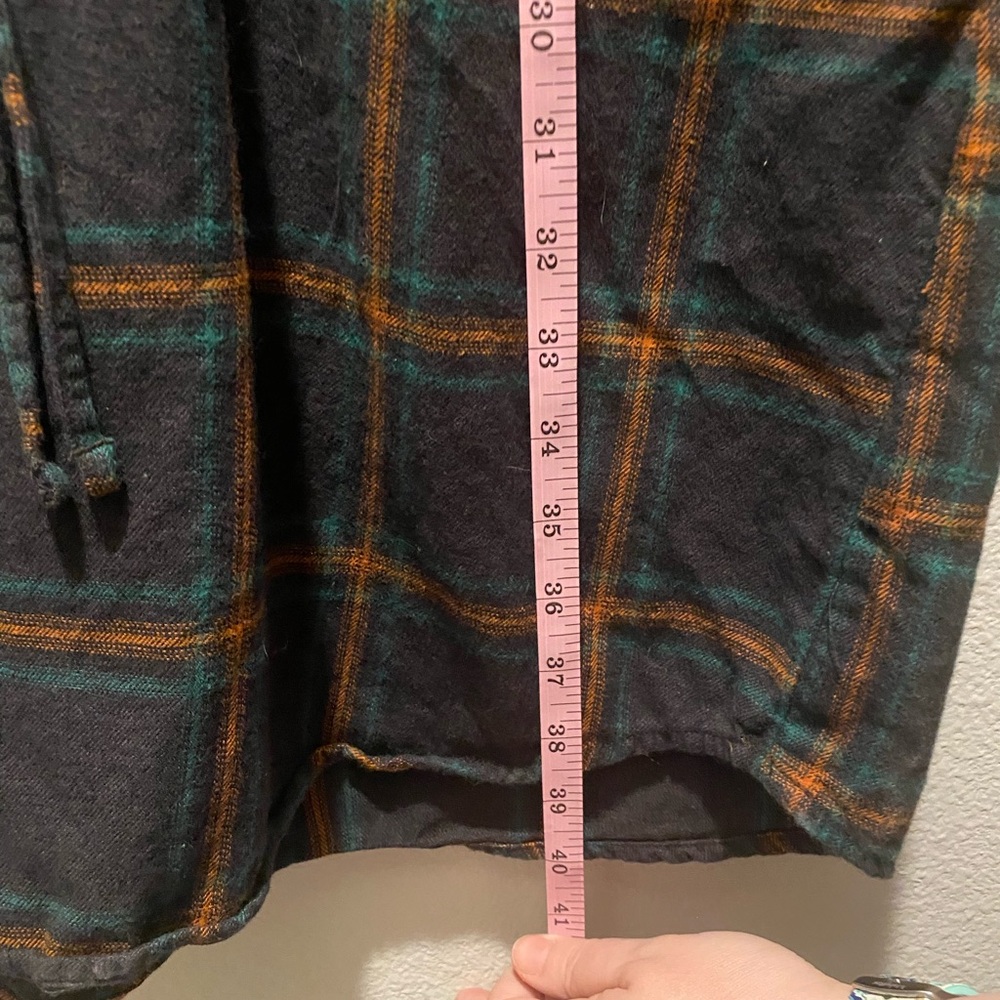 Plaid Prana Long-Sleeve Shirtdress - Picture 5 of 5